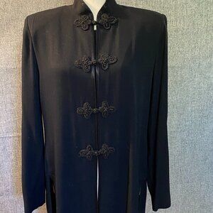 R&M Richards by Karen Kwong Vintage Black Tunic Jacket